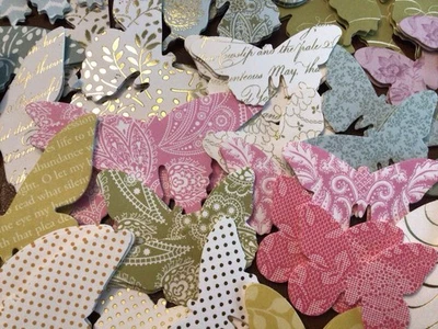 Anna Griffin Butterfly Embellishment 3-D Stickers set of 40 NEW - Image 1 of 2