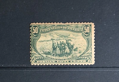 USA Scott # 291 F-VF OG NH Corto 1 Perf Goma Esmaltada Siglo XIX Estampilla Gato $600 Foto 1 de 3