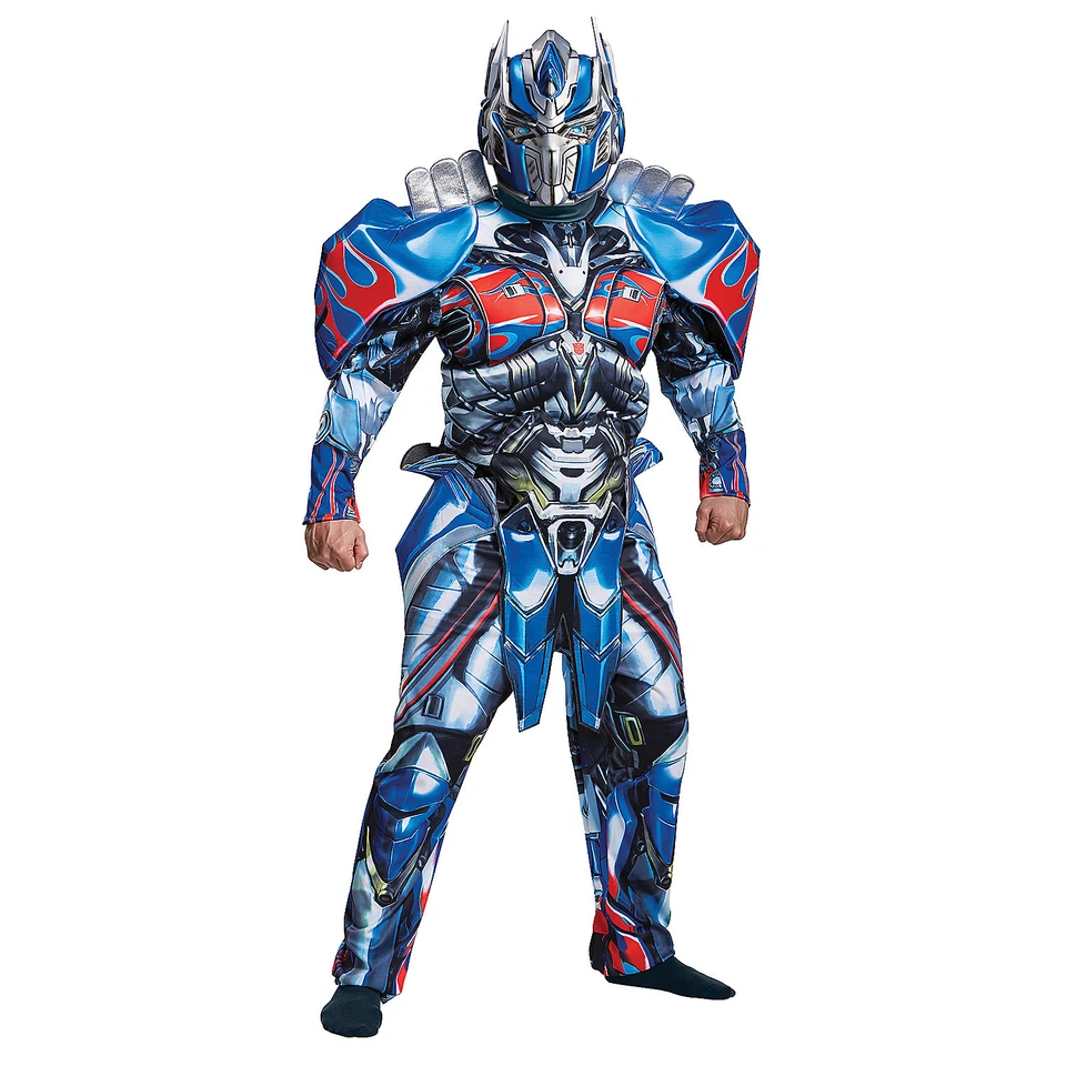Disguise Men's Optimus Prime Movie Deluxe Adult Costume Blue Size X-large J6j