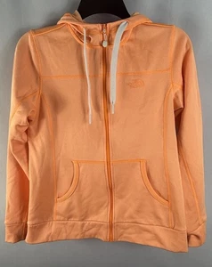 The North Face Women’s Full Zip Orange Hoodie Jacket Sweatshirt Sz Small - Picture 1 of 5