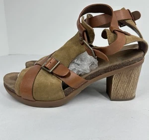 DANSKO Women’s DOMINIQUE Brown Leather Bohemian Sandals US 9-9.5 EU 40 - Picture 1 of 9