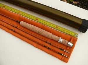 Pêche CANNE à MOUCHE 6'9p Bambou refendu Fly rod fishing Pezon et Michel Blank - Photo 1/24