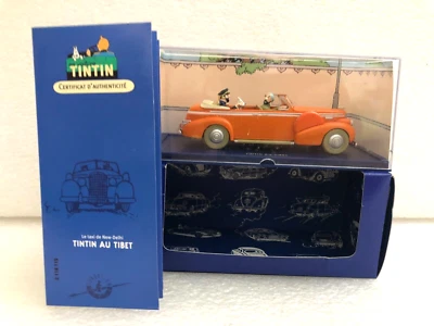 voiture tintin 1/43  N° 15 le taxi de new delhi 2003 cadillac fleetwood 1938 - Photo 1/3