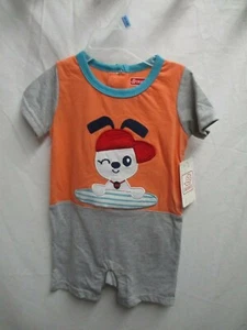 Infant Boys 1 PC SUMMER JUMPER Dog with Cap & Surf Board 6-9 MO Bin Z - Foto 1 di 3