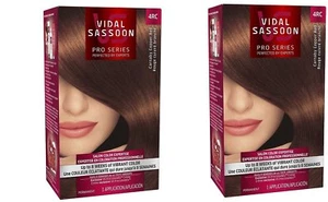 2 Pack - Vidal Sassoon Pro Series Hair Color - 4RC Dark Copper Red - 1 Kit - Picture 1 of 6
