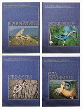 Lot of 4 All The World's Animals Books Primates Sea Mammals Songbirds Carnivores