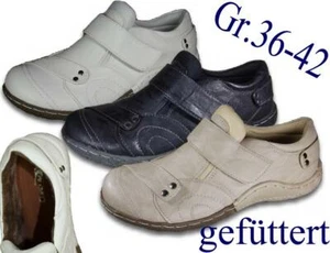 Damen Winter Halbschuhe gefüttert innen Sohle Leder Winterschuhe Gr.36-42 25907X - Bild 1 von 9