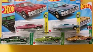 Hot Wheels Slammed Layin’ Lowrider Hot Rods Lot Of 5 Reverse Rake Chevy Impala - Picture 1 of 12
