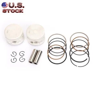 2 Set Piston Ring Pin Std 49Mm For Yamaha Xv250 V-Star Virago Route 66 88-2018 - Picture 1 of 9