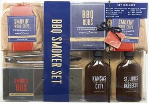 Ultimate BBQ Smoker Geschenkset mit Schneidebrett aus Holz - Bild 1 von 3