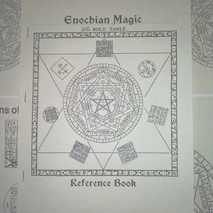 Handmade Enochian Magic Reference Book 61 Pages - Picture 1 of 8