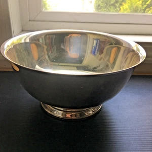 Vintage 1970er klassische Wilcox International Silber Standfuß Trophäe Schale 9"D - Bild 1 von 6
