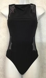 Zimmermann Swim Suit Black One Piece Perforated Back Glossamer NWT $630 Size 2/4 - Picture 1 of 12