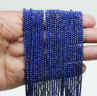 Blue Lapis Lazuli Beads, Micro Faceted Round Beads, 2mm Tiny 13" inches Strand
