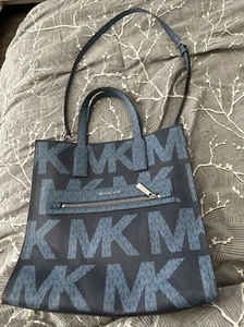 MICHAEL KORS KENLY SIGNATURE LG NS TOTE/with Wallet - Picture 1 of 10