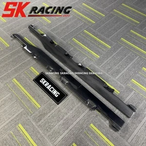 Real Carbon Fiber SideSkirts Side Step Lip Fits Mercedes Benz GT GTS 2016-2017 - Picture 1 of 21