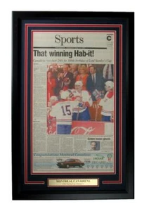 Periódico Montreal Canadiens 1993 Stanley Cup Champs The Gazette enmarcado 166090 - Imagen 1 de 2