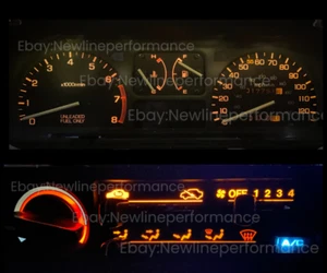 Amber LED Cluster + Climate Bulb KIT for Honda Civic EF / Wagon 1990-1991 - Picture 1 of 2