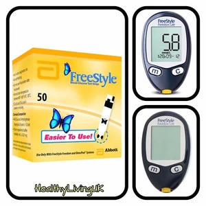 FreeStyle FREEDOM LITE Blood Glucose Test Strips - Brand New - 1 x 50 - RRP £40 - Picture 1 of 2