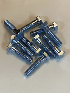 (100) 3/8-24 X 1-1/2 Hex Cap Screw Bolt Grade 5 Fine UNF 3/8x1.5 .375x1.5 Zinc - Picture 1 of 2
