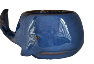 Bath Body Works Whale Candle Holder Blue Ceramic For 14.5 Oz Candles Beach Decor - Picture 1 of 13