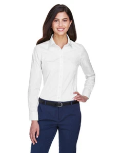 Devon & Jones D630W Women Crown Collection Solid Oxford Woven Shirt - Picture 1 of 4