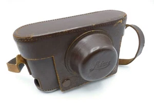 Brown Leather Case for Leitz Leica III Equipped w/SELIS Flash Bracket Base - Picture 1 of 10