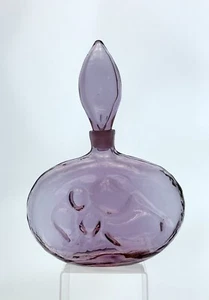Blenko Handmade Glass 6310 Mother & Child Decanter in Rosé Wayne Husted Design - Picture 1 of 9