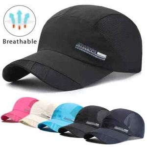 Mesh Baseball Mütze Sommer Herren Damen Sonnenhut mit Schirmmütze atmungsaktiv schnelltrocknend - Bild 1 von 14