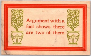 Citas diciendo plantas en maceta diseño en relieve lado eco con postal de borde - Imagen 1 de 2