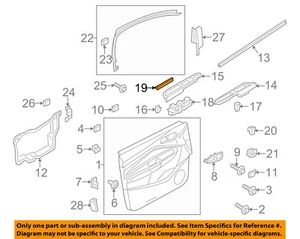 FORD OEM 13-18 Escape Front Door-Trim Molding Left CJ5Z7822621AA - Picture 1 of 2