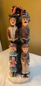 Estatuilla de resina familiar coral navideña vintage - Imagen 1 de 7