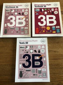 Singapore Dimensions Math 3B Set Grade 3 Student Tests Workbook Textbook LOT - Picture 1 of 12