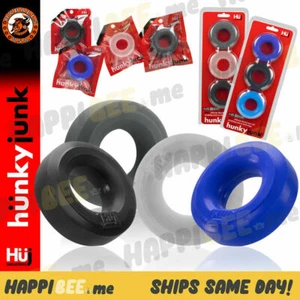 OXBALLS Hunkyjunk HUJ Cock Ring🍯Male Silicone Penis Sling Stretcher BallRing - Picture 1 of 51