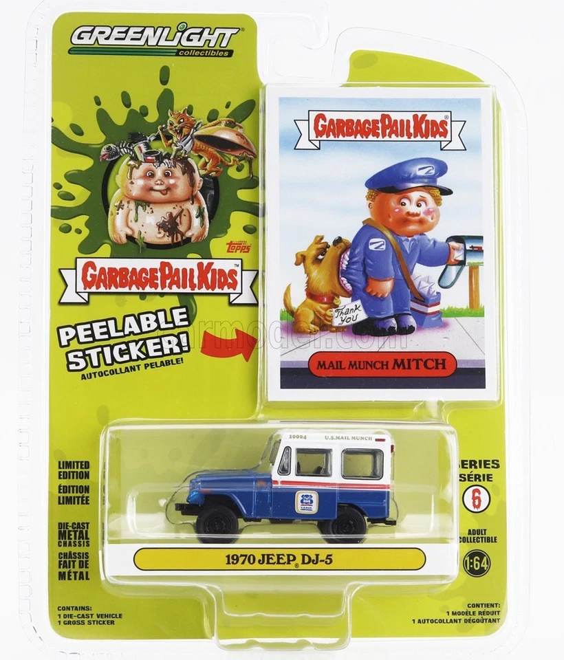 1/64 GREENLIGHT - JEEP - DJ-5 MAIL MUNCH MITCH 1970 54100C - Immagine 1 di 1