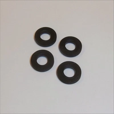 Corgi Toys Black Tires 15mm 107 Batboat Trailer set of 4 Tyres Pack #72 - Image 1 of 4