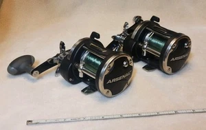 SHAKESPEARE ARSENAL HD Heavy Duty TROLLING MUSKY AR15AL EXCELLENT CONDITION PAIR - Picture 1 of 9
