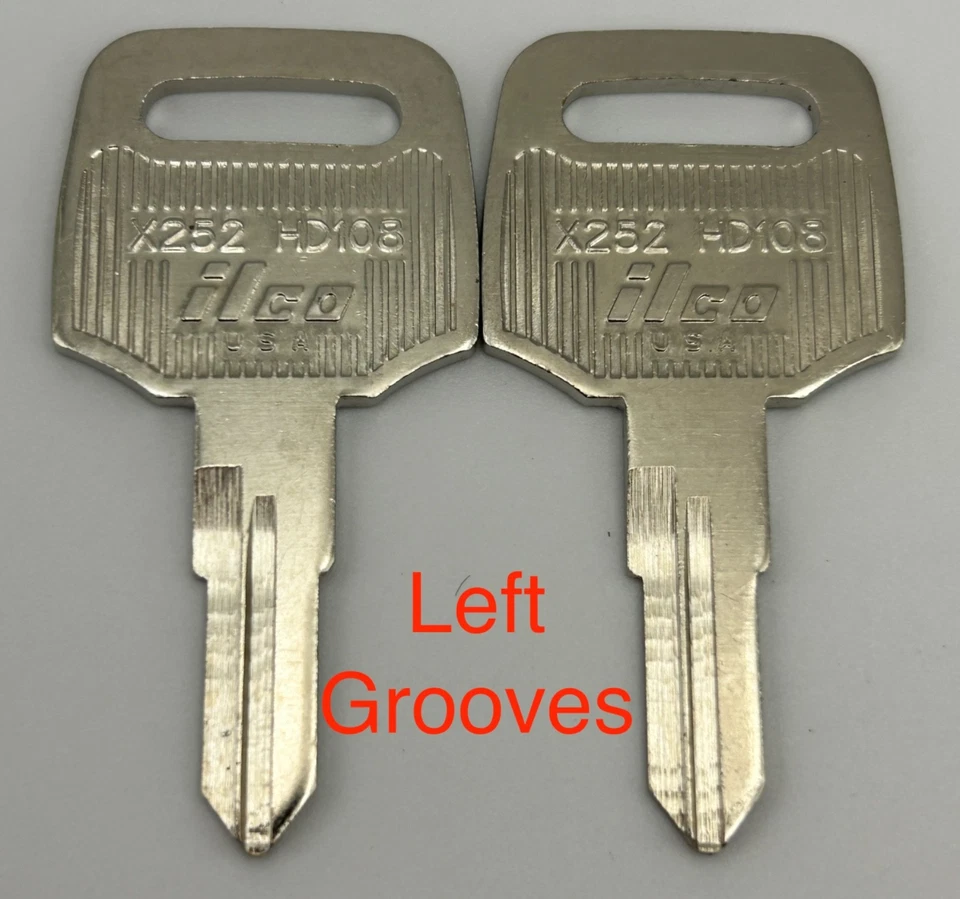 2 llaves en blanco Honda Helix Scooter X252 HD108 CN250 CN 250 llaves en blanco repuesto Foto 1 de 2