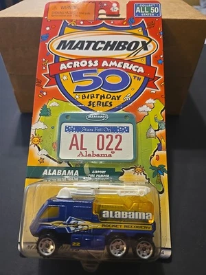 Matchbox Across America 50th Birthday Series Alabama Airport Fire Pumper - Image 1 of 4