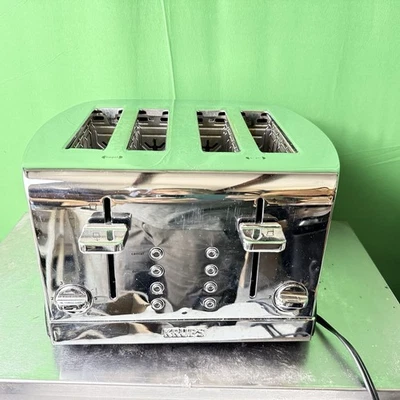 Krups KH734D50 4 Slice Wide-Slot Breakfast Toaster Silver - Bread /Bagels - Image 1 of 4