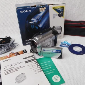 Sony Handycam DCR-DVD106E Handheld DVD Camcorder Tested With DVD - NO Battery! - Picture 1 of 20