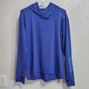 TYR Top Donna L Blu Sundefense Manica Lunga Protezione Solare Felpa con Cappuccio UPF 50 Spiaggia - Foto 1 di 12