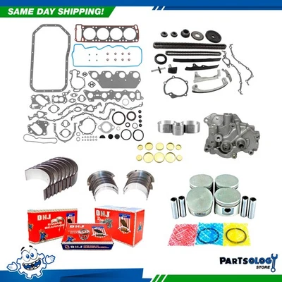 Kit de reconstrucción de motor maestro DNJ EK101M para 84-89 Chrysler Dodge 600 2,6 L SOHC 8v Foto 1 de 4