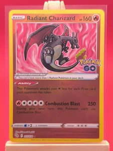 Radiant Charizard 011/078 Pokémon GO Ultra Rare Holo Set Shiny Pokemon Card New - Picture 1 of 13