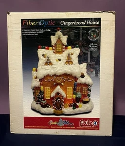Rare Vintage Fiber Optic Gingerbread House Style : 01274060 - Picture 1 of 10