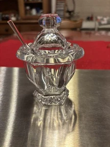 Baccarat Missouri Glass Sugar Pot Used Excellent Condition No Damage - Picture 1 of 11