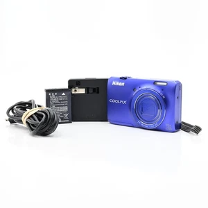 Nikon Coolpix S6300 16 megapixel fotocamera digitale con zoom 10x blu #201 - Foto 1 di 7