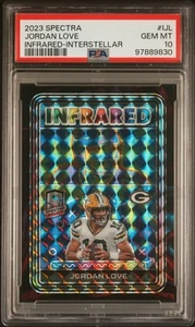 2023 Spectra Jordan Love Infrared Interstellar 40/50 PSA 10 - Picture 1 of 2