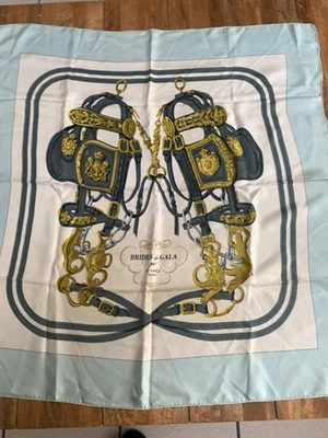 Square Hermès 90 scarf "Brides de Gala" year 1990 authentic av box Bolduc - Image 1 of 4
