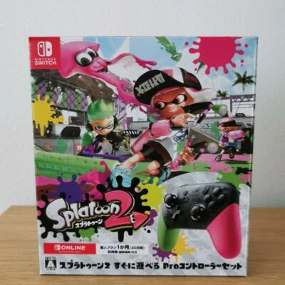 Nintendo Switch Splatoon 2 Pro Controller Set from Japanese ver Sealed - Image 1 of 4